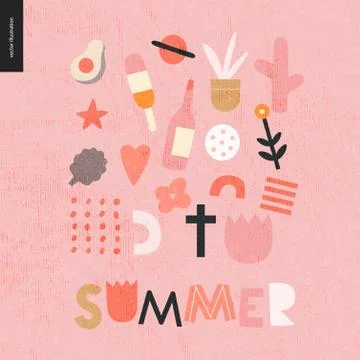 Decorative primitive pattern Stock Illustration