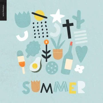 Decorative primitive pattern Stock Illustration