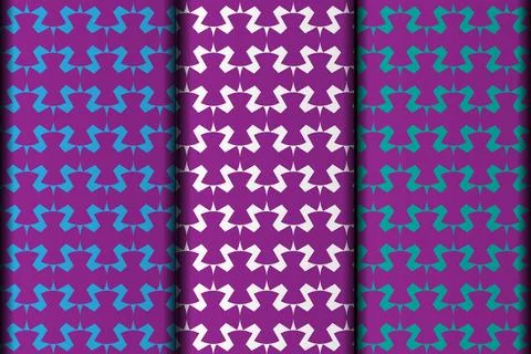 Decorative purple color vector pattern design. Stock Illustration