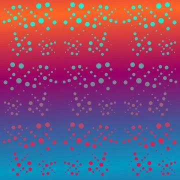 Decorative rainbow spotted background Stock Illustration