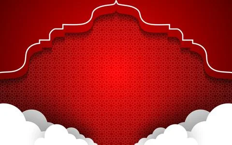 Decorative Ramadan Kareem Arabic background design Stock Illustration
