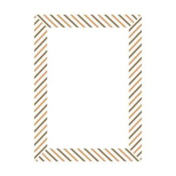 Decorative Rectangle Frame Border, Textured Striped Layered Outline Design .. Stock Illustration