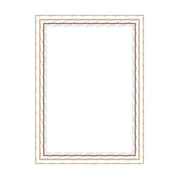 Decorative Rectangle Frame Border, Textured Striped Layered Outline Design .. Illustration