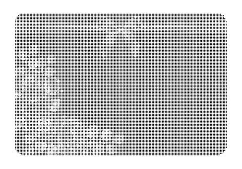 Decorative rectangular frame with halftone dot gradient texture for photo b.. Ilustración de archivo