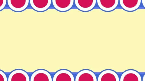 Decorative Red and Blue Border Stock Footage 335667447