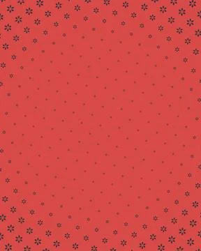 A decorative red backdrop covered with delicate dark floral motifs that gat.. Illustrazione stock
