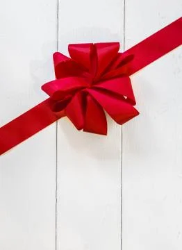 Decorative red bow Stock Photos
