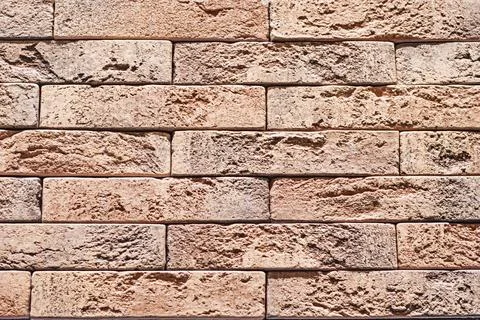 Decorative red brick background in the modern interior design department Stock Photos