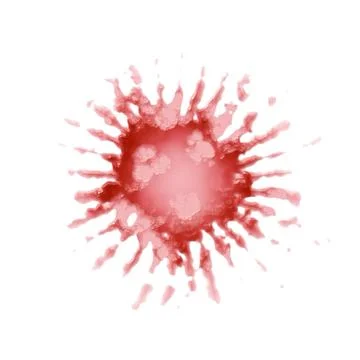 Decorative red splat on white background An illustration of a decorative r... Stock Photos