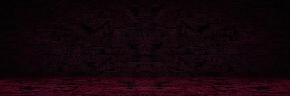Decorative red stone panoramic Stock Photos