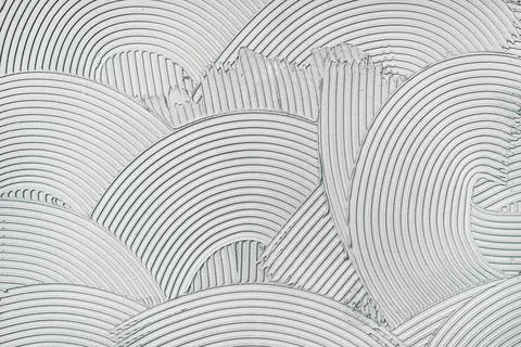 Decorative relief plaster wall with a unique pattern Foto stock