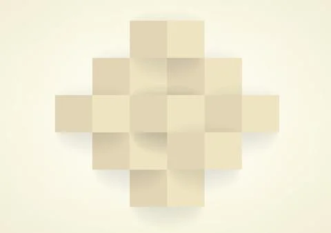 Decorative rhombus shape for interior design Stock Illustration