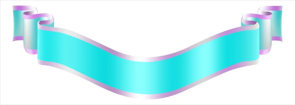 Decorative  ribbon element Stock Illustration