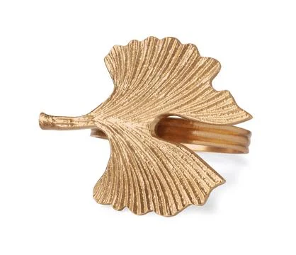 Decorative ring for table setting on white background Stock Photos