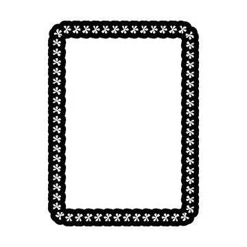 Decorative rope braid border frame vector illustration collection minimal b.. Illustrazione stock