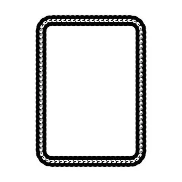 Decorative rope braid border frame vector illustration collection minimal b.. 스톡 일러스트