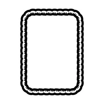 Decorative rope braid border frame vector illustration collection minimal b.. Stock Illustration
