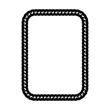 Decorative rope braid border frame vector illustration collection minimal b.. イラスト素材