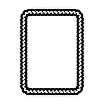 Decorative rope braid border frame vector illustration collection minimal b.. Illustrazione stock