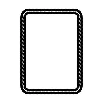 Decorative rope braid border frame vector illustration collection minimal b.. Stock Illustration