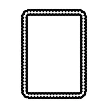 Decorative rope braid border frame vector illustration collection minimal b.. Illustrazione stock