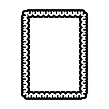 Decorative rope braid border frame vector illustration collection minimal b.. Stock Illustration