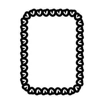 Decorative rope braid border frame vector illustration collection minimal b.. 库存插图