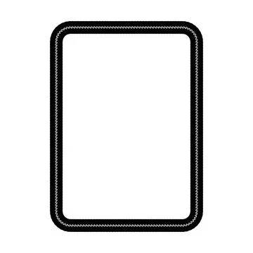 Decorative rope braid border frame vector illustration collection minimal b.. 库存插图