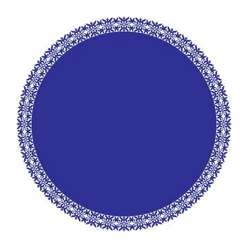 Decorative round frame. Elegant element for design in Eastern style Illustrazione stock