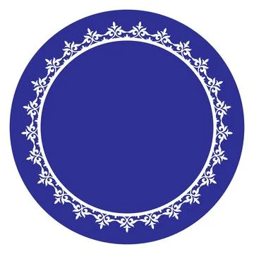 Decorative round frame Elegant vector element for design in Eastern style Stockillustratie