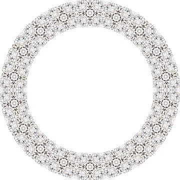 Decorative round frame with floral pattern. Elegant element for design in E.. Stock Illustration
