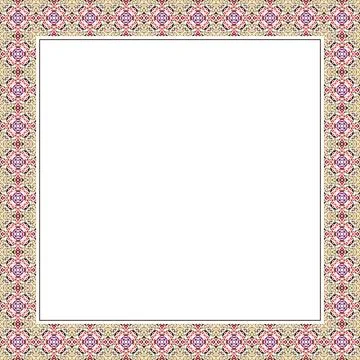 Decorative round frame with floral pattern. Elegant element for design in E.. Stock Illustration
