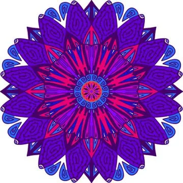 Decorative round ornament. Stock Illustration