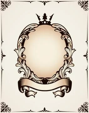 Decorative royal frame Stock Illustration
