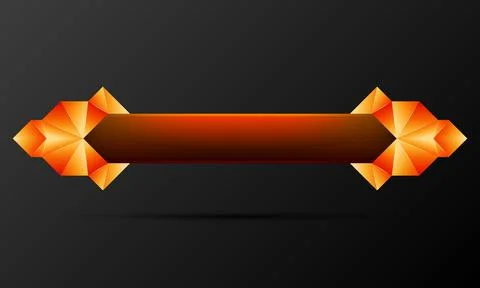 Decorative royal lower third game interface title banner Stock Illustration