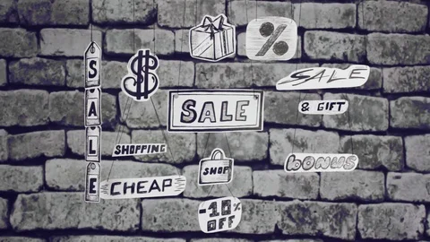 Decorative sales attributes grey back Stock Footage 91205751