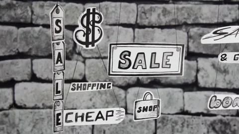 Decorative sales attributes grey close up Stock Footage 91205980