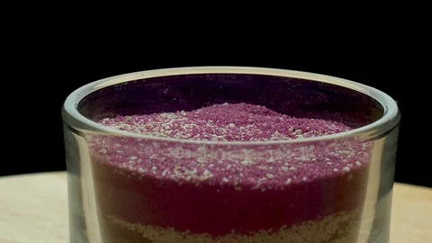 Decorative sand in a glass Stock Footage 117315477