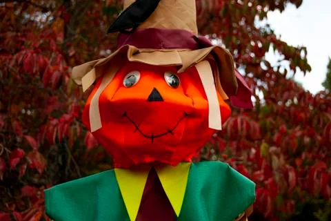 Decorative scarecrow Stock Photos