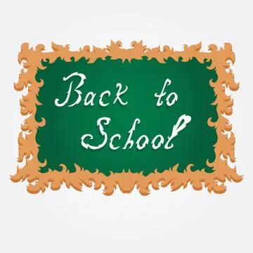 Decorative school board Stock Illustration