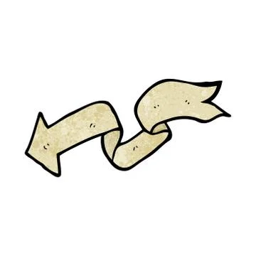 Decorative scroll arrow cartoon Stock Illustration