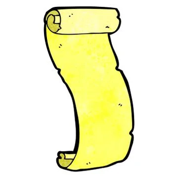 Decorative scroll banner cartoon Stock Illustration