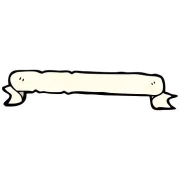 Decorative scroll cartoon Stock Illustration
