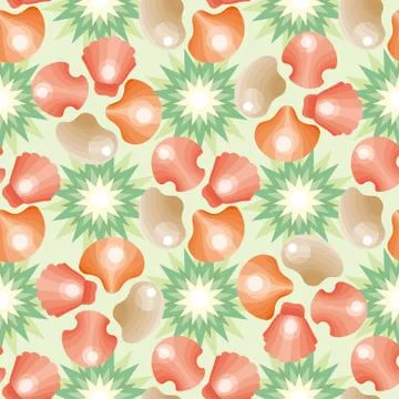 Decorative seamless background pattern. Stock Illustration
