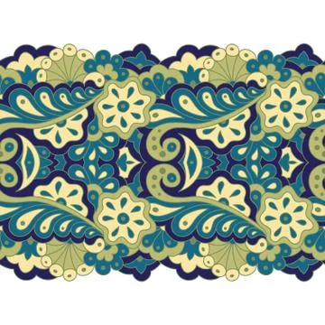 Decorative seamless border Stock Illustration