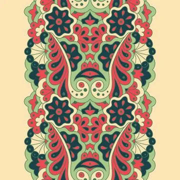 Decorative seamless border Stock Illustration