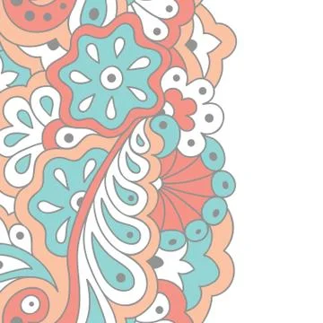 Decorative seamless border Stock Illustration