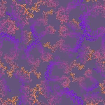 Decorative seamless fractal pattern 스톡 일러스트