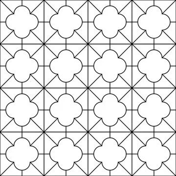 Decorative seamless ornamental vector pattern. Geometric oriental design Illustrazione stock