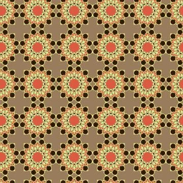 Decorative seamless ornate pattern Stock Illustration